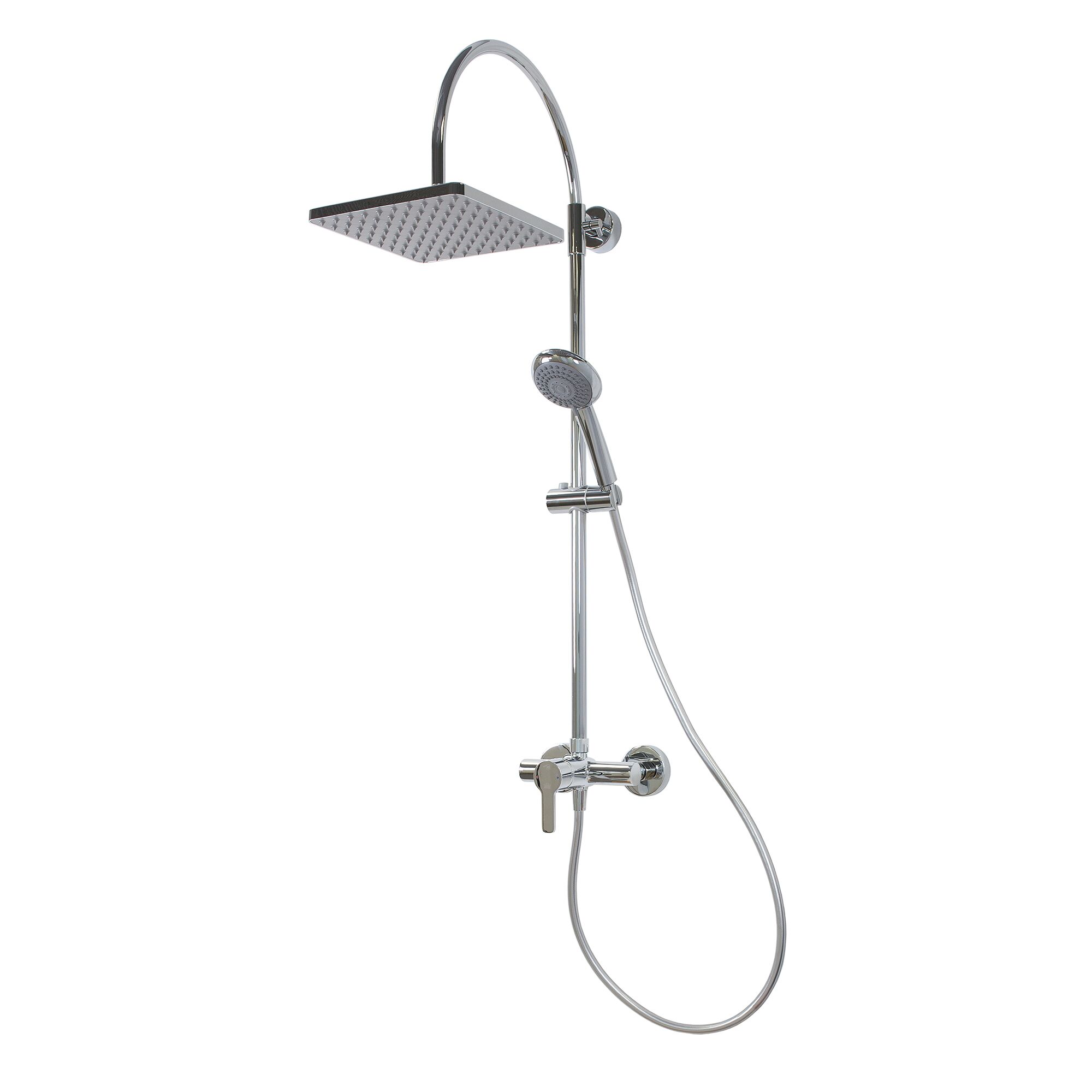 Duschkopf mit Schlauch und Wandhalterung