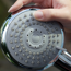 Duschsystem 'Aquamaxx 200' chromfarben mit Thermostat, eckige Kopfbrause