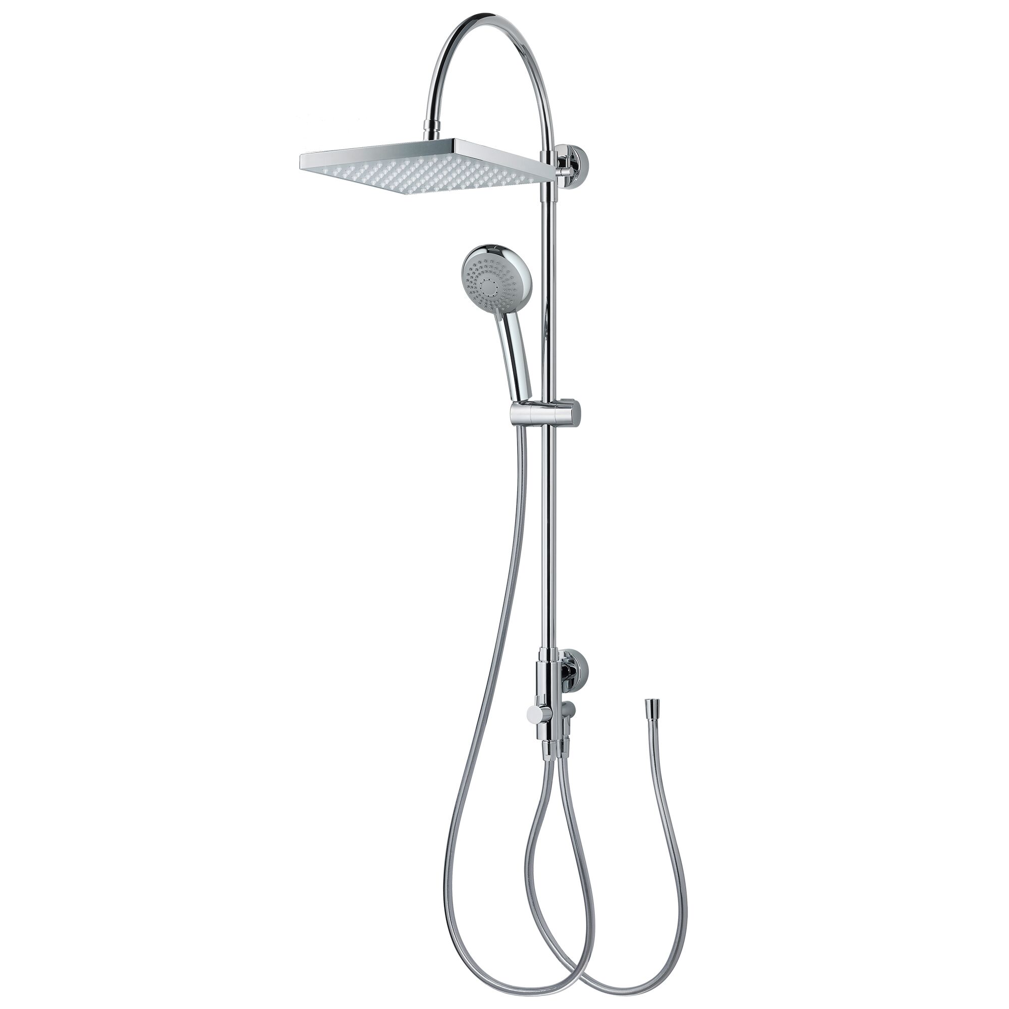 Duschsystem mit Regendusche und Handbrause