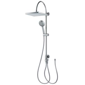 Duschsystem 'Aquamaxx 200' chromfarben eckige Kopfbrause, für separate Armatur
