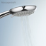 Duschsystem 'Aquamaxx 310' chromfarben mit Einhebelmischer, eckige Kopfbrause