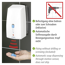 Seifenspender 'Treviso' weiß mit Sensor 650 ml