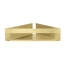 Eckablage 'Turbo-Loc® Genova' matt gold 36 x 17 x 8 cm