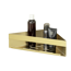 Eckablage 'Turbo-Loc® Genova' matt gold 36 x 17 x 8 cm