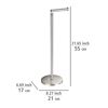 Stehender Toilettenpapierhalter aus Metall