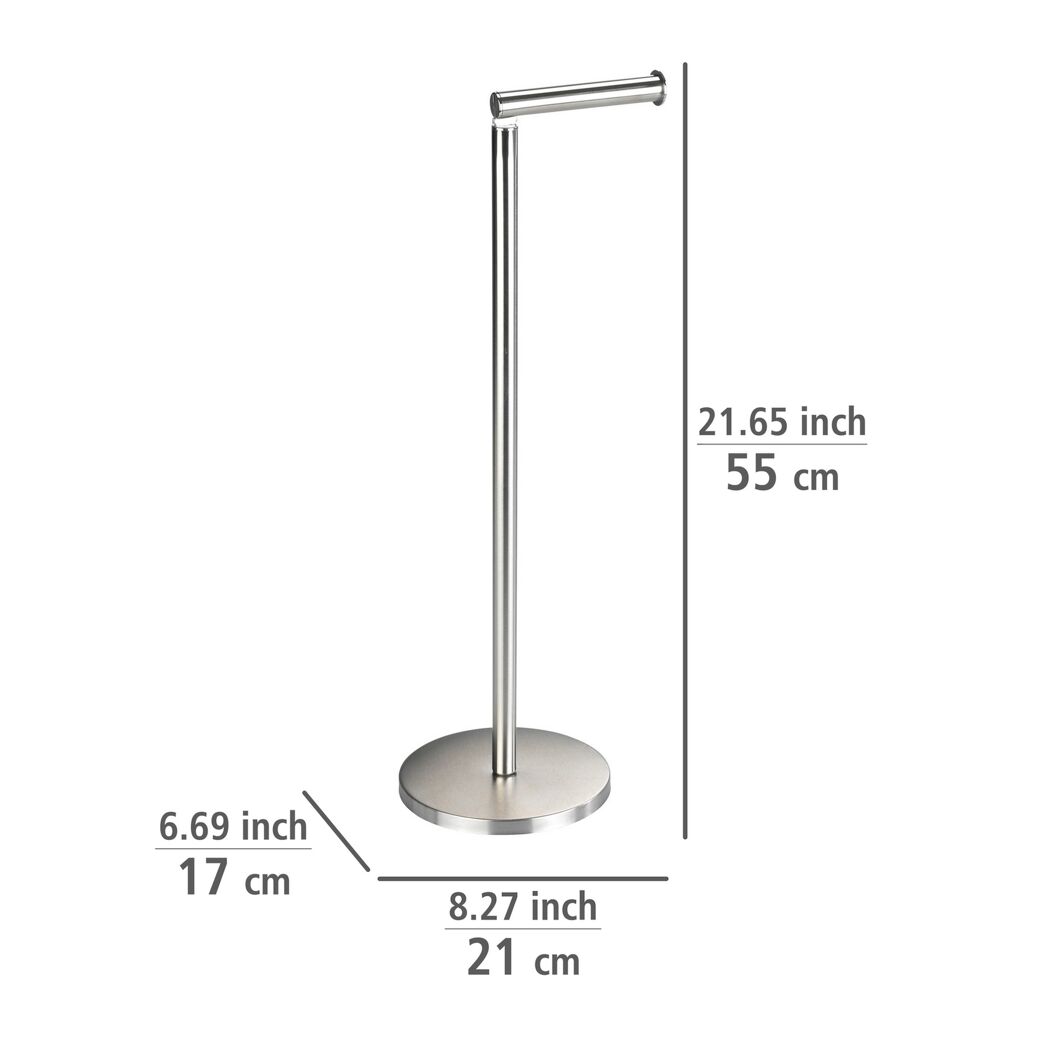 Stehender Toilettenpapierhalter aus Metall