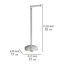 Stehender Toilettenpapierhalter aus Metall
