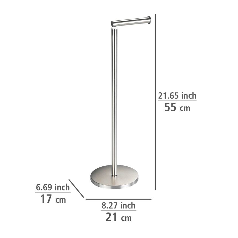 Stehender Toilettenpapierhalter aus Metall
