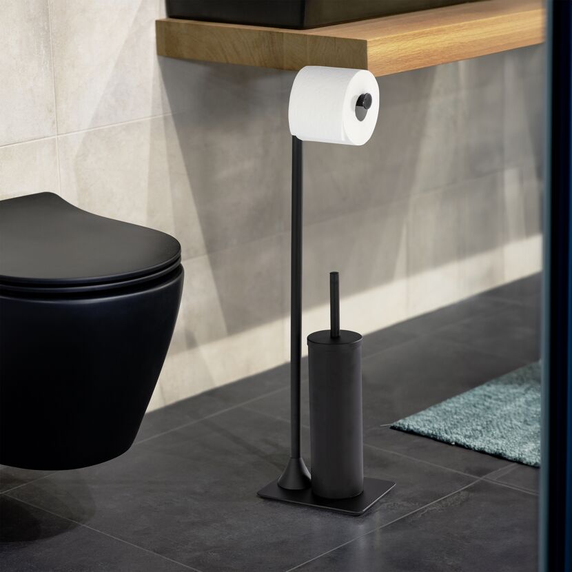 Stand-WC-Garnitur mit Toilettenbürste