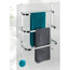Handtuchhalter 'Irpinia' verchromt 3 Stangen 54,5 x 21,5 x 77,5 cm