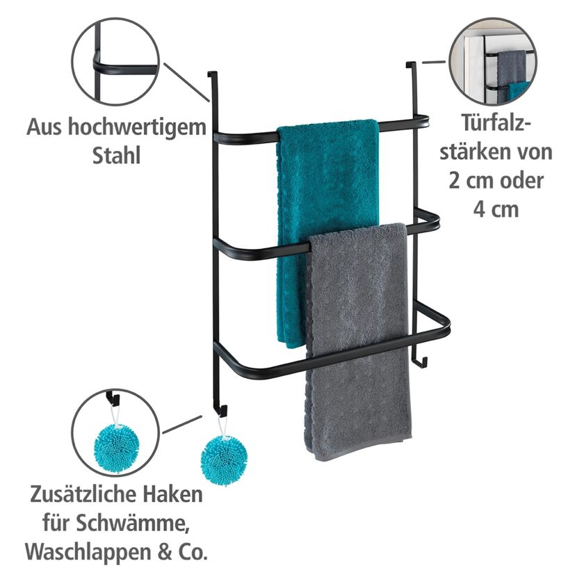 Handtuchhalter über Tür