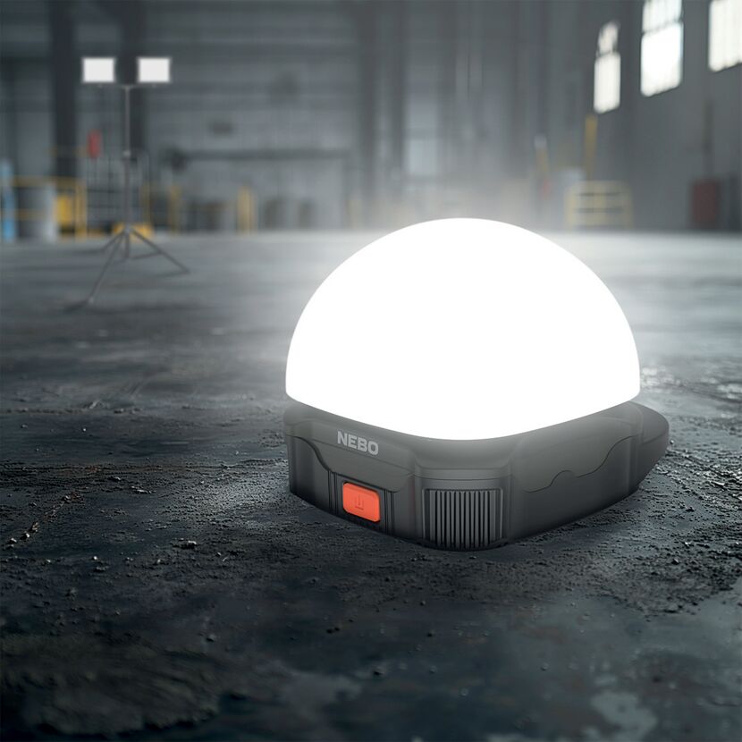 Runde NEBO Lampe leuchtet