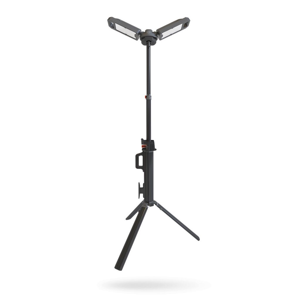 Baustellenlampe auf Stativ