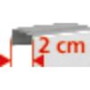 Zweizentimeter-Markierung