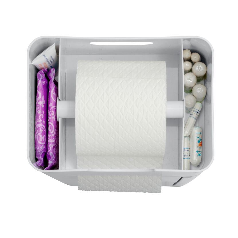 Toilettenpapierhalter mit Ablagefächern