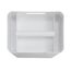 Leerer Toilettenpapierhalter aus Metall