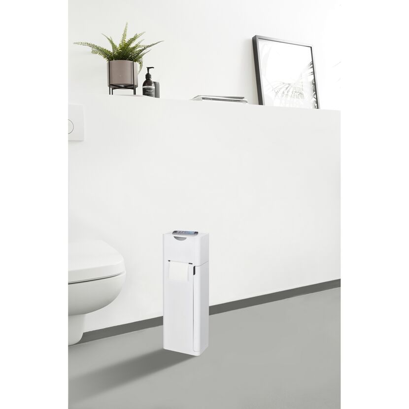 Stand-WC-Garnitur mit Toilettenpapierhalter