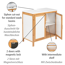 Waschbeckenunterschrank 'Finja' Bambus/MDF weiß 65 x 33 x 60 cm