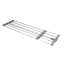Teleskop-Klemmregal silber/grau 70-120 x 23 x 3 cm