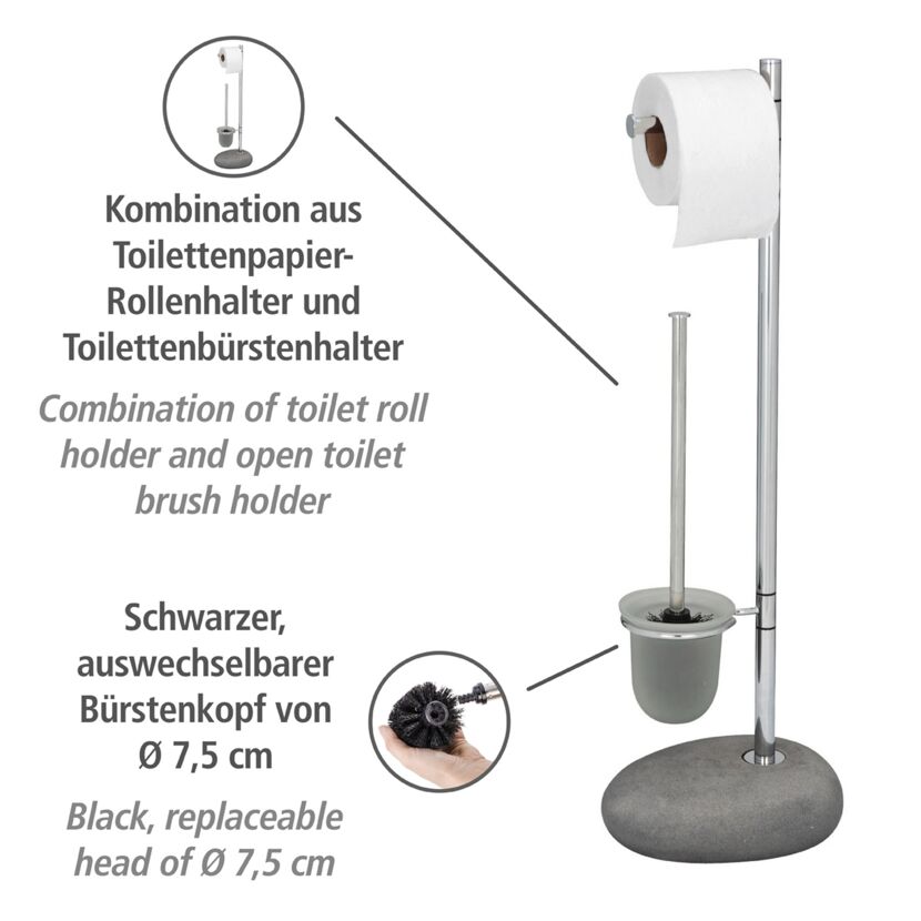 Toilettenpapierhalter und Toilettenbürste
