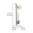 Stand WC-Garnitur 'Samona' 2-in-1 holzfarben mit Glaseinsatz