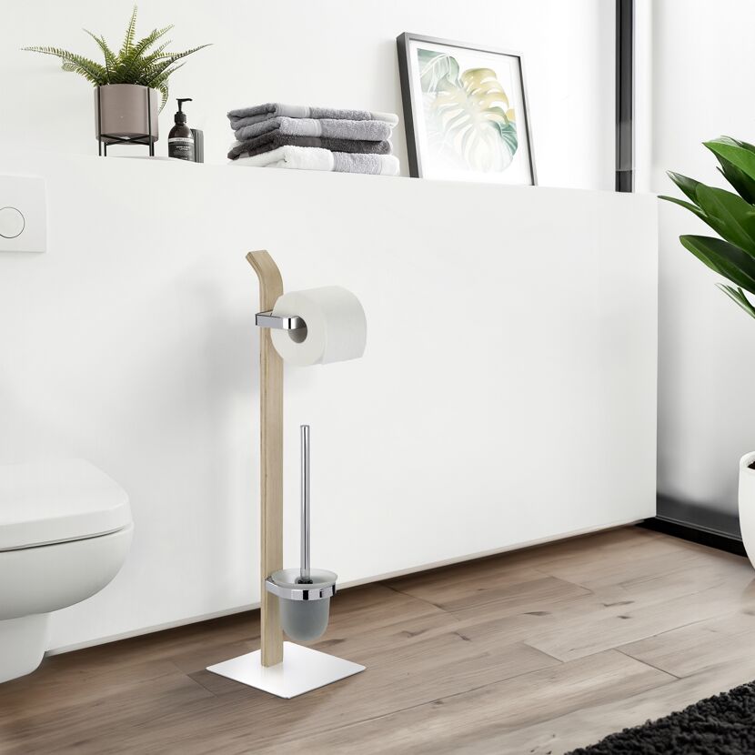 Stand-WC-Garnitur mit Toilettenbürste