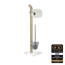 Stand WC-Garnitur 'Samona' 2-in-1 holzfarben mit Glaseinsatz