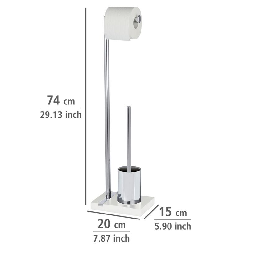Stand-WC-Garnitur mit Toilettenbürste