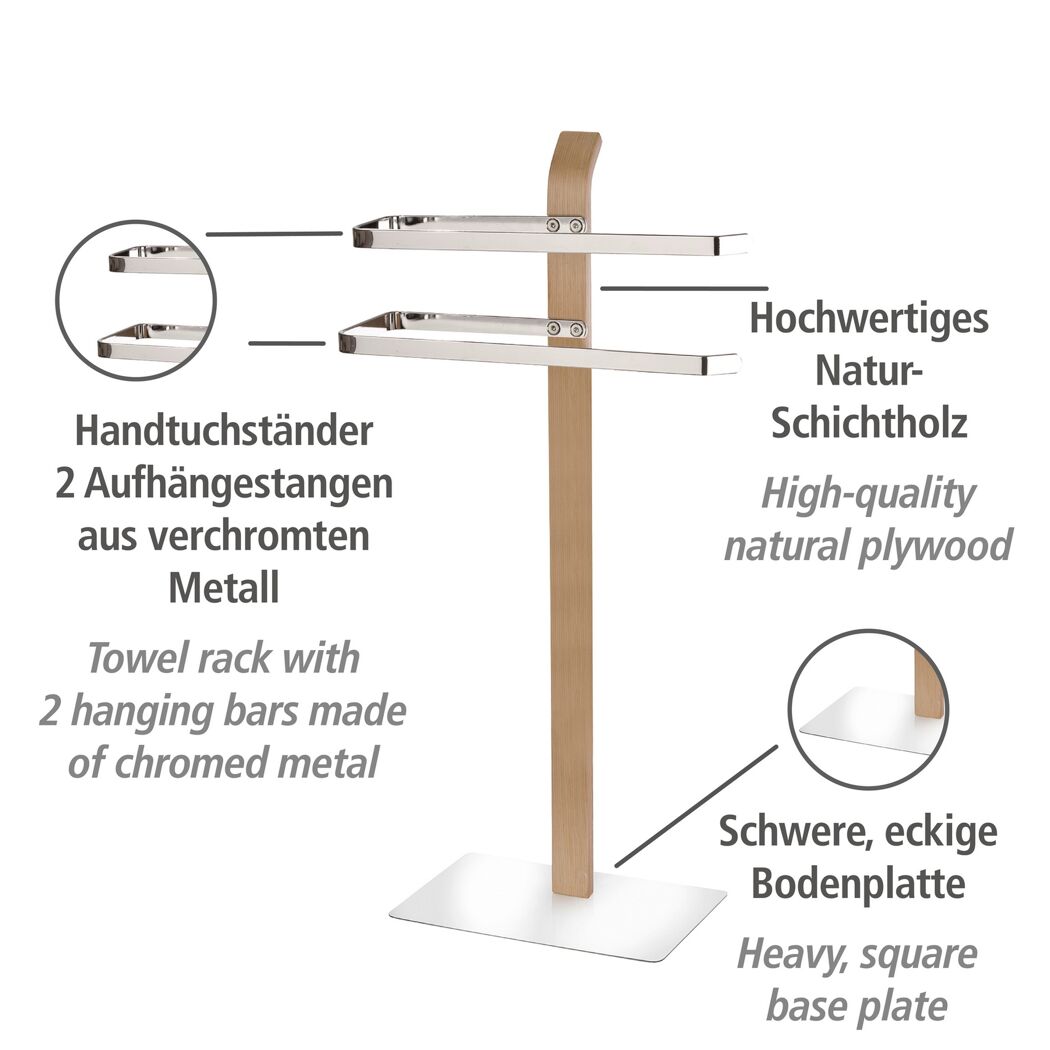 Handtuchständer mit zwei Stangen