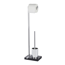 Stand WC-Garnitur 'Noble' 2-in-1 chromfarben/schwarz