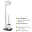 Stand WC-Garnitur 'Noble' 2-in-1 chromfarben/schwarz
