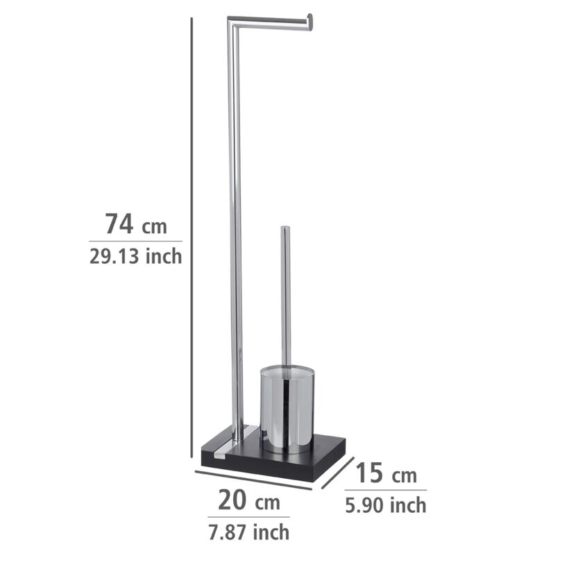 Stand-WC-Garnitur mit Toilettenbürste