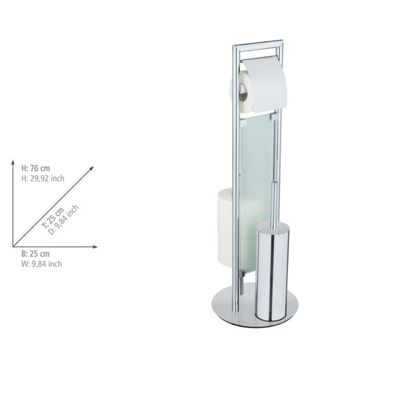 Stand-WC-Garnitur mit Toilettenbürste