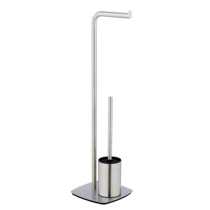 Stand WC-Garnitur 'Iria' 2-in-1 edelstahlfarben matt