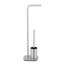 Stand WC-Garnitur 'Iria' 2-in-1 edelstahlfarben matt