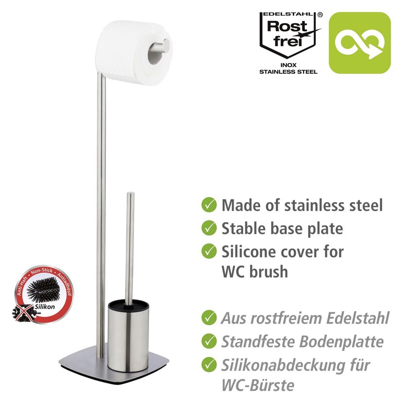 Stand-WC-Garnitur mit Toilettenbürste