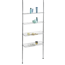 Teleskopregal 'Ellera' Edelstahl je 2 Ablagen/Körbe 65-285 cm