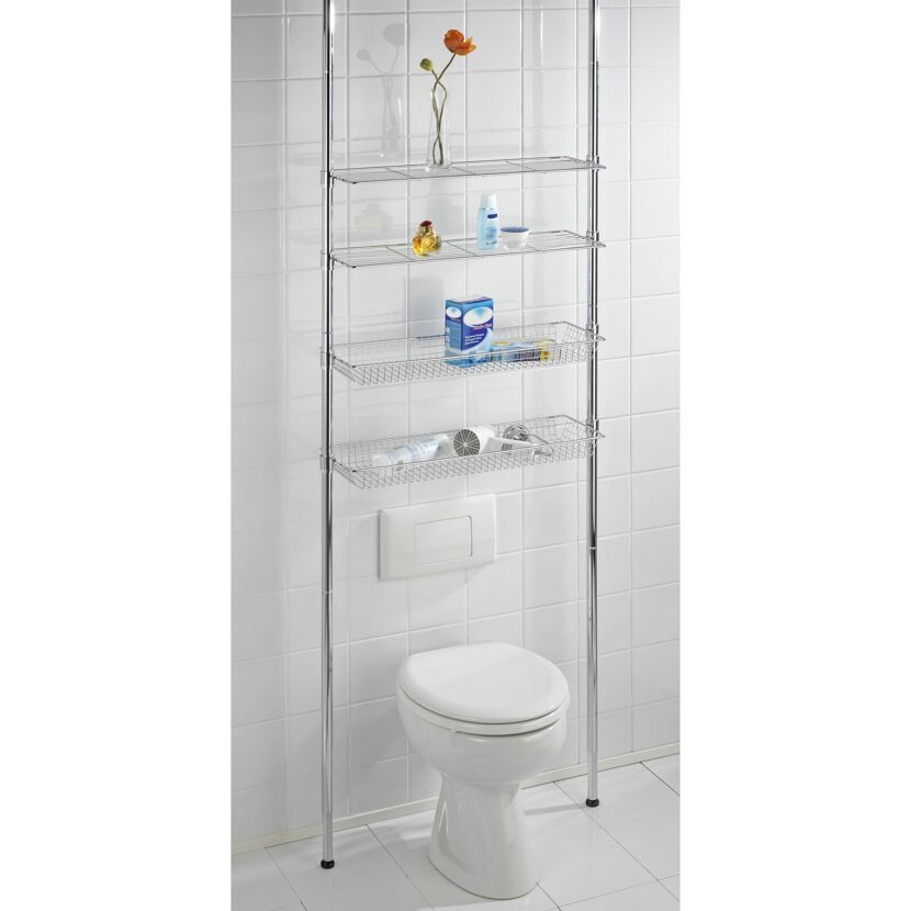 Teleskopregal im Badezimmer