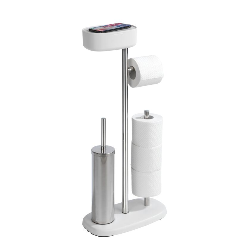 Stand-WC-Garnitur mit Toilettenbürste und Ablage