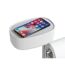 Smartphone auf WC-Garnitur mit Ablage