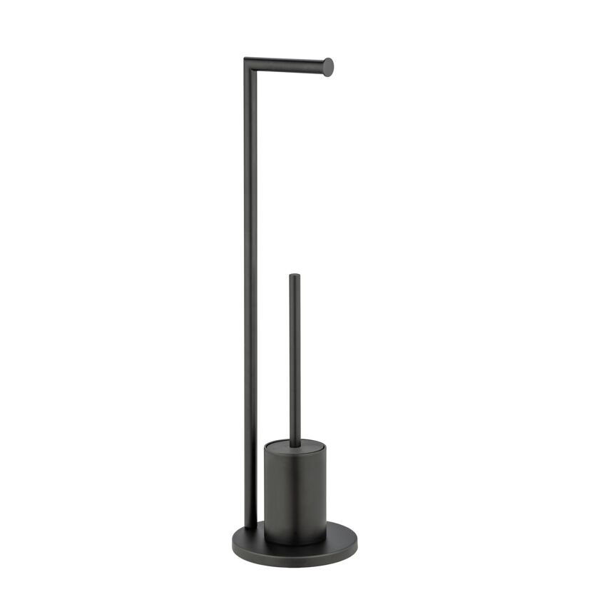 Schwarze Stand-WC-Garnitur