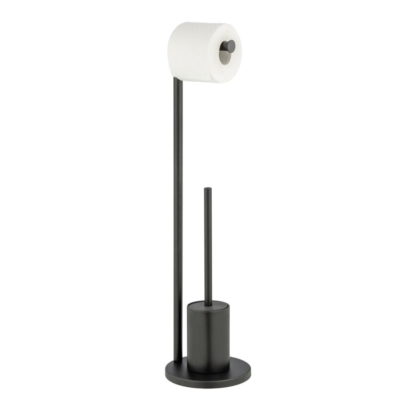 Stehende WC-Garnitur mit Toilettenbürste