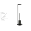 Stand WC-Garnitur 'Ferla' 2-in-1 schwarz