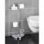Stand WC-Garnitur 4-in-1 edelstahlfarben glänzend