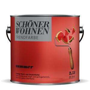 Trendfarbe Jubiläumsedition 'Summer' rot matt 2,5 l