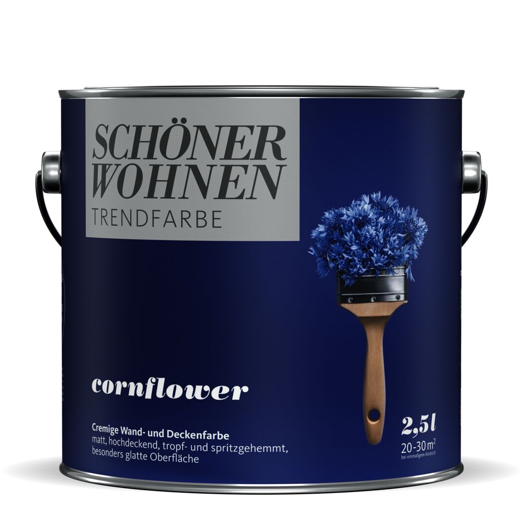 Trendfarbe Jubiläumsedition 'Cornflower' blau matt 2,5 l