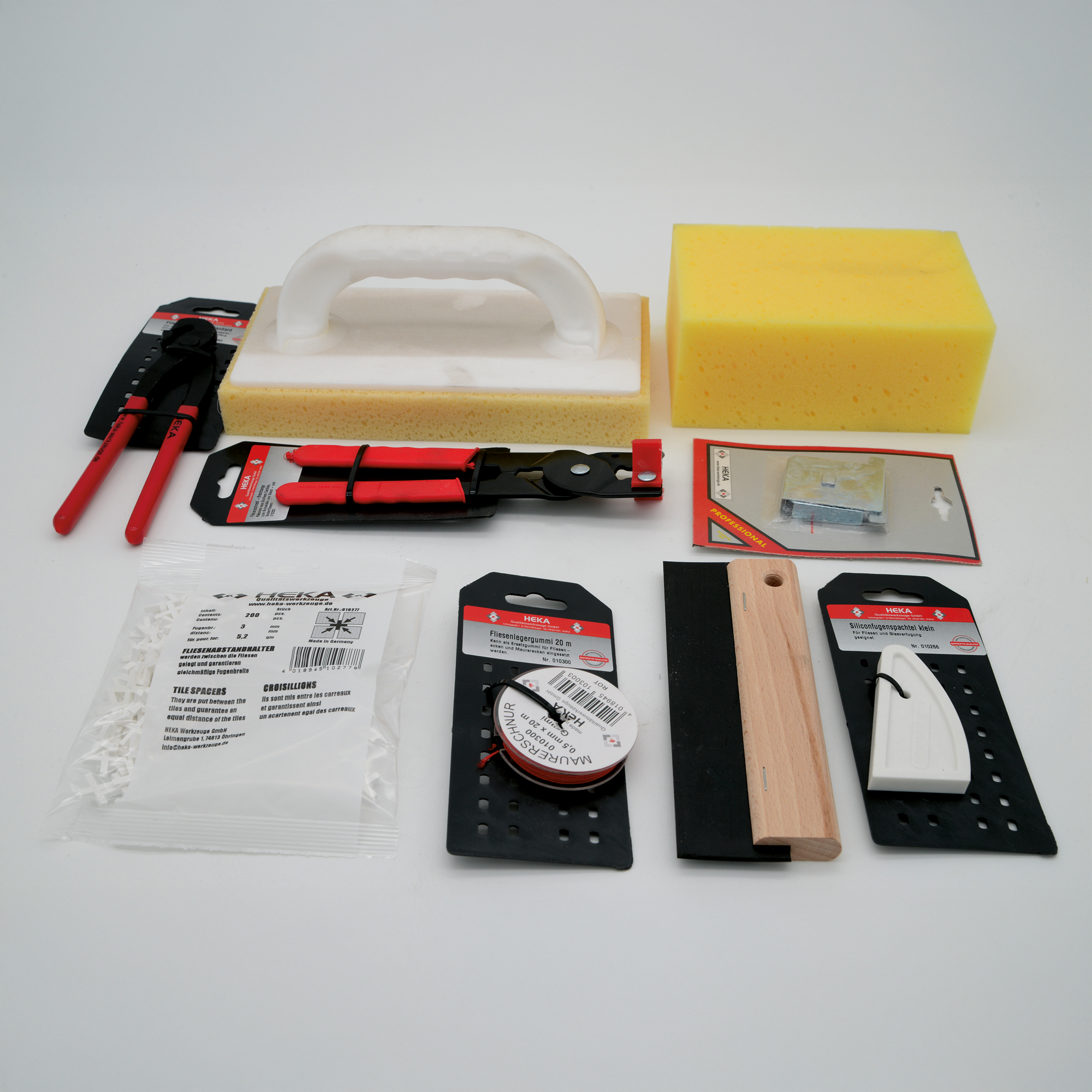 Fliesenlegerset 9-teilig im Eimer