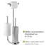Stand WC-Garnitur 'Universalo' 3-in-1 verchromt