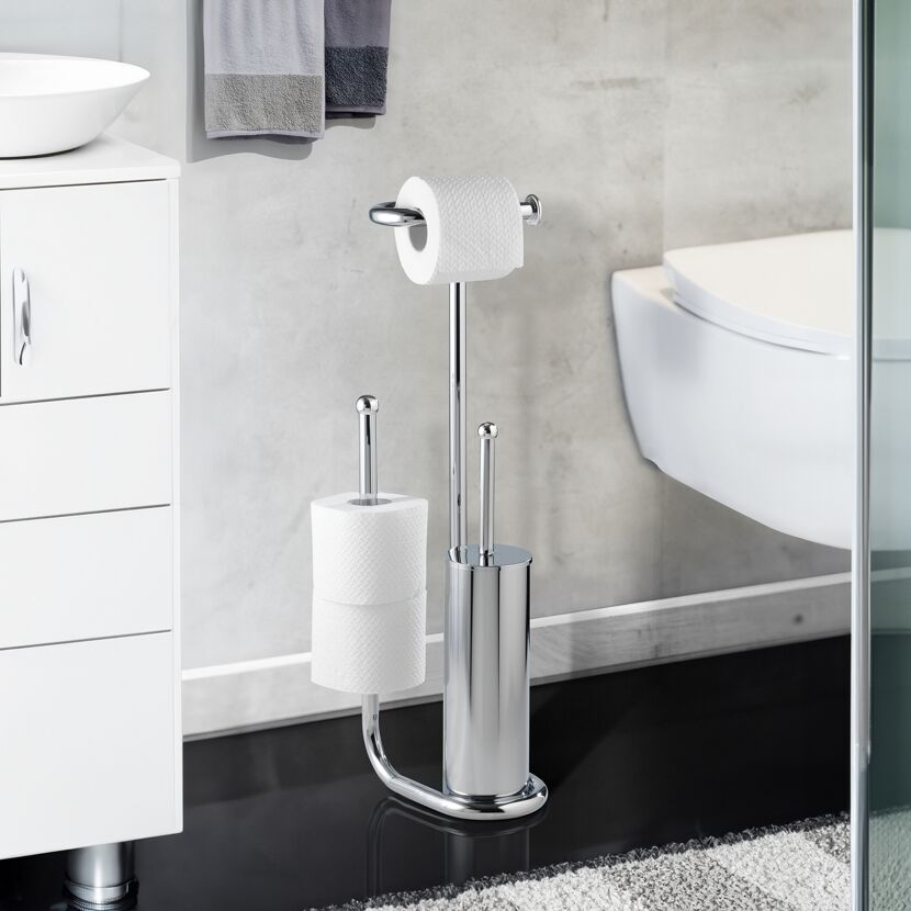 Stand-WC-Garnitur mit Toilettenbürste
