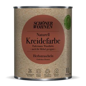 Naturell Kreidefarbe 'Herbstrascheln' rostrot matt 1 l